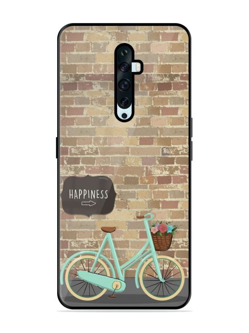 Pedaling Towards Happiness Glossy Soft Edge Case for Oppo Reno 2F Chachhi