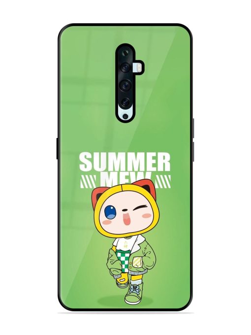 Purrfect Summer Glossy Soft Edge Case for Oppo Reno 2F Chachhi