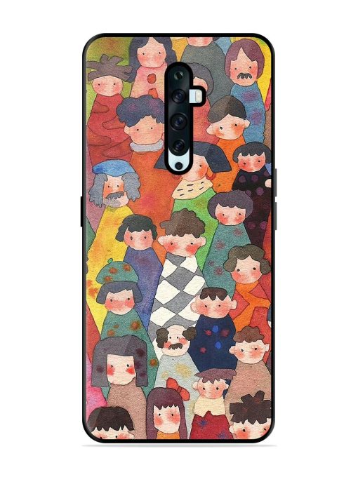 Blooming Arcs Glossy Soft Edge Case for Oppo Reno 2F Chachhi