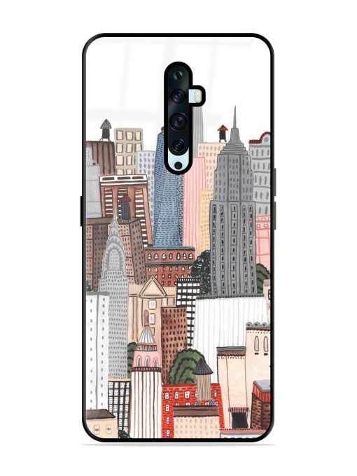 Cityscape Dreams Glossy Soft Edge Case for Oppo Reno 2F Chachhi