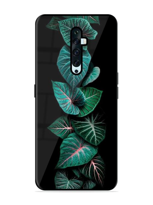 Emerald Elegance Glossy Soft Edge Case for Oppo Reno 2F Chachhi