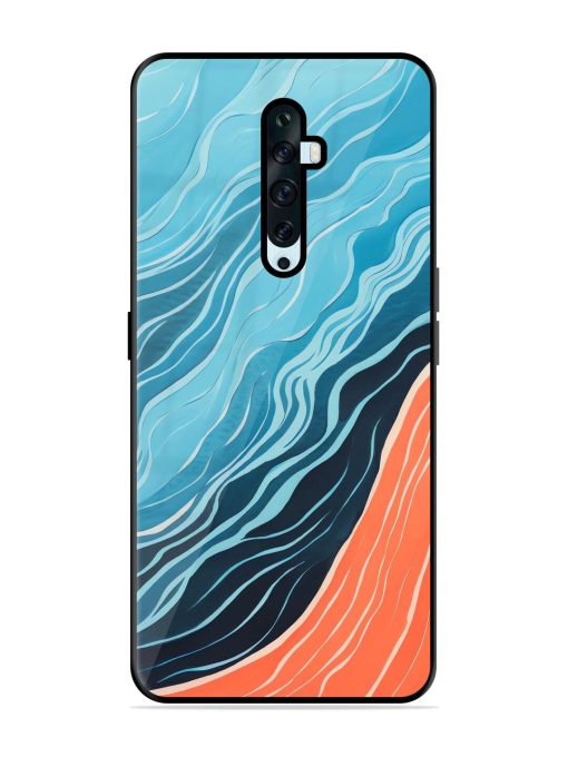 Oceanic Divide Glossy Soft Edge Case for Oppo Reno 2F Chachhi