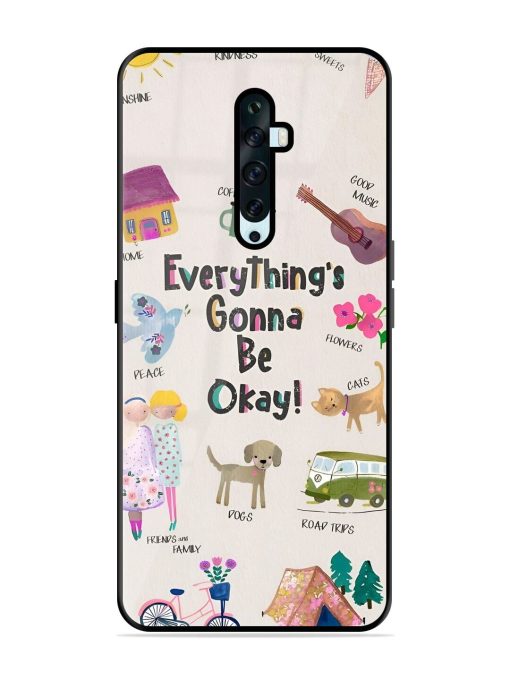 Sunshine And Smiles Glossy Soft Edge Case for Oppo Reno 2F Chachhi