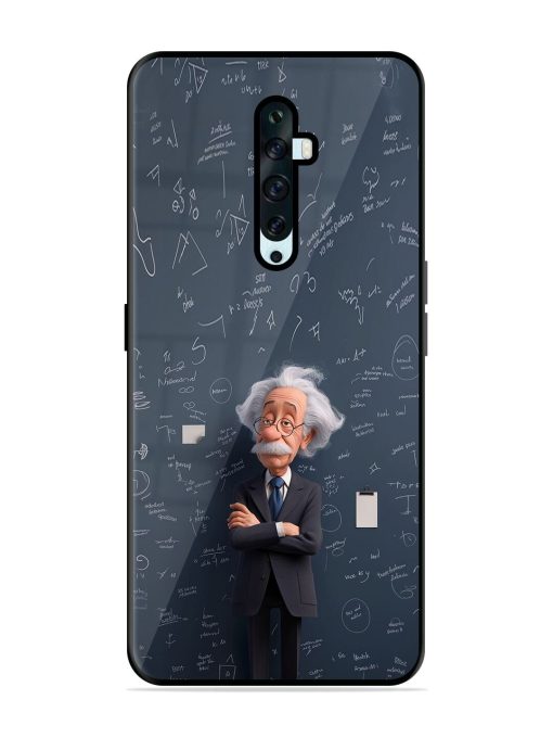 Albert Einstein Glossy Soft Edge Case for Oppo Reno 2F Chachhi