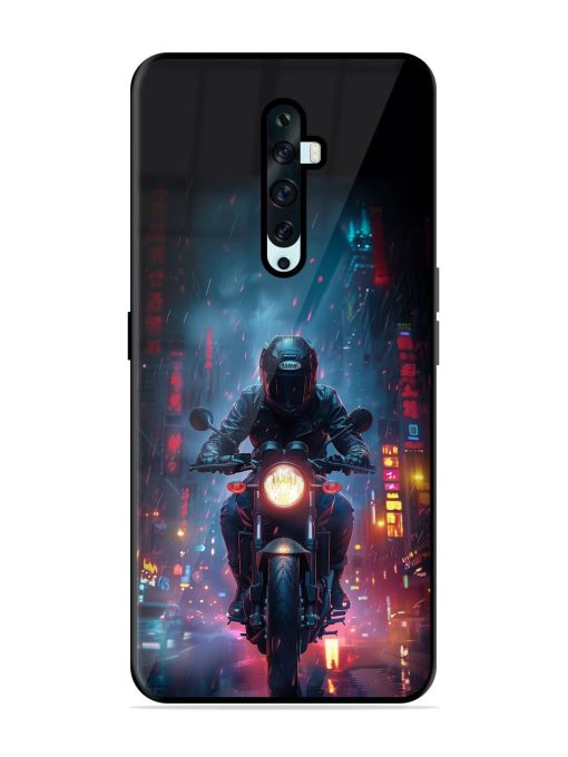 Neon Nights Glossy Soft Edge Case for Oppo Reno 2F Chachhi