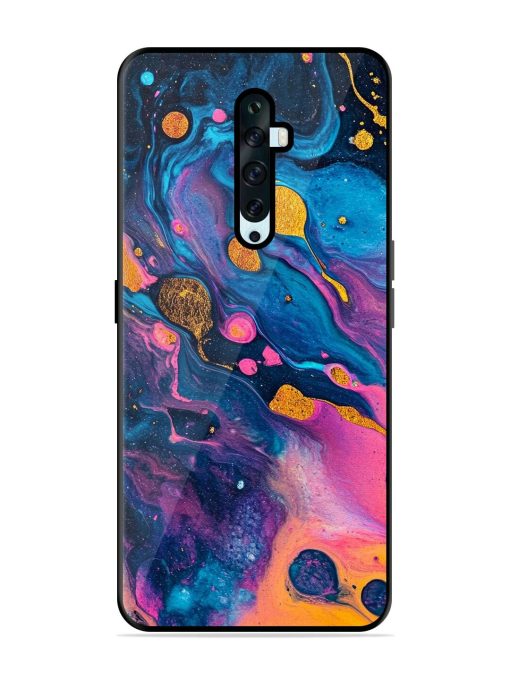 Cosmic Swirl Glossy Soft Edge Case for Oppo Reno 2F Chachhi