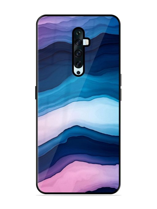 Oceanic Layers Glossy Soft Edge Case for Oppo Reno 2F Chachhi