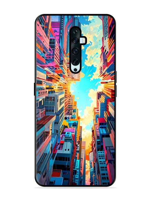 Skyward City Glossy Soft Edge Case for Oppo Reno 2F Chachhi