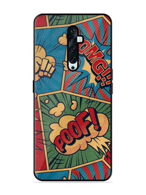 Comic Book Chaos Glossy Soft Edge Case for Oppo Reno 2F Chachhi