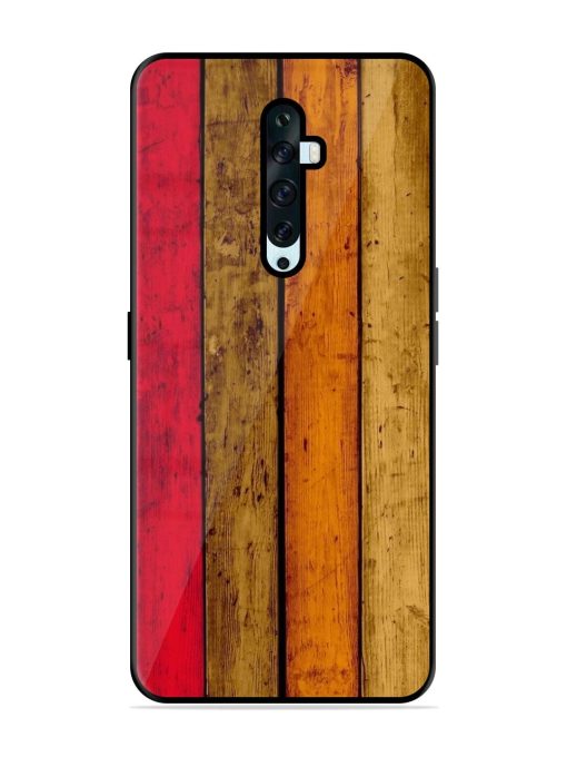 Colorful Woodgrain Glossy Soft Edge Case for Oppo Reno 2F Chachhi