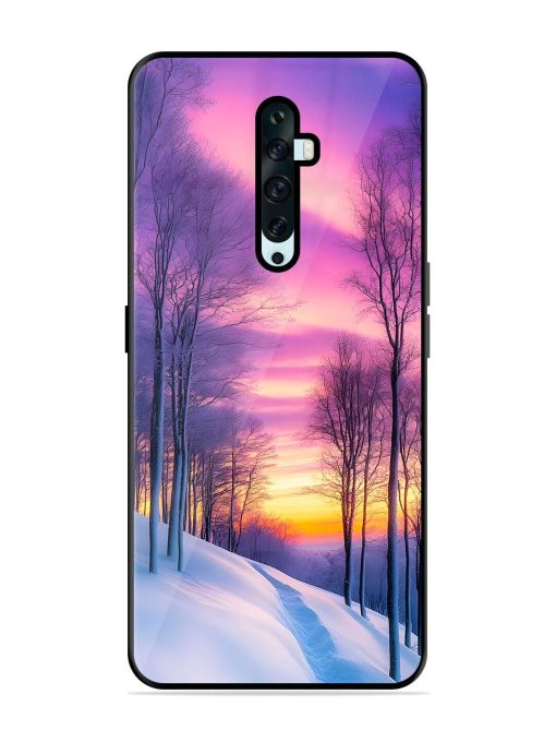 Winter'S Purple Haze Glossy Soft Edge Case for Oppo Reno 2F Chachhi