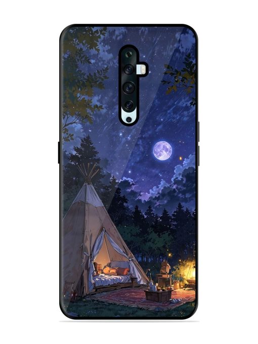 Moonlight Camping Glossy Soft Edge Case for Oppo Reno 2F Chachhi