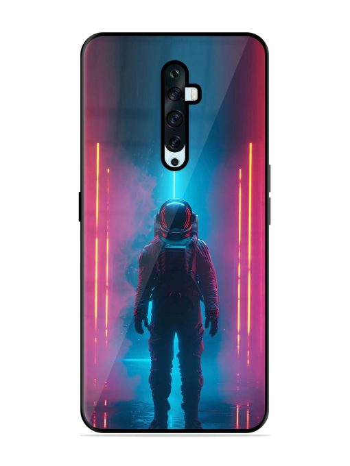 Neon Astronaut Glossy Soft Edge Case for Oppo Reno 2F Chachhi