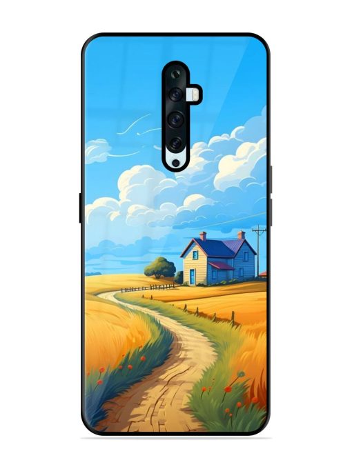 Countryside Cottage Glossy Soft Edge Case for Oppo Reno 2F Chachhi