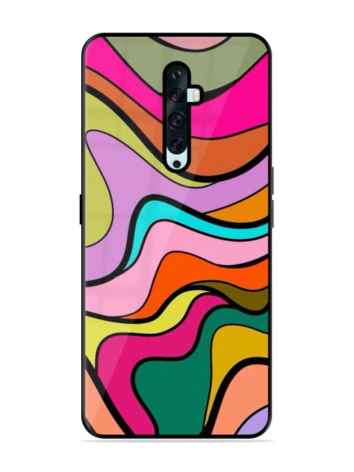 Wavy Wonder Glossy Soft Edge Case for Oppo Reno 2F Chachhi