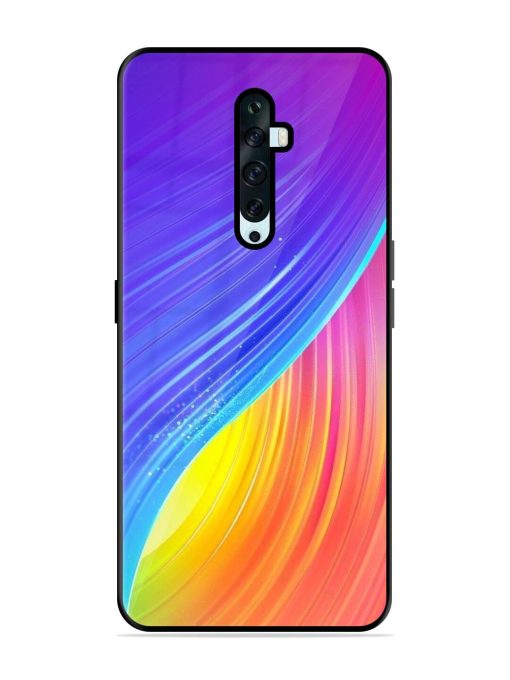 Neon Swirl Glossy Soft Edge Case for Oppo Reno 2F Chachhi