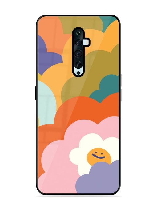 Happy Flower Power Glossy Soft Edge Case for Oppo Reno 2F Chachhi