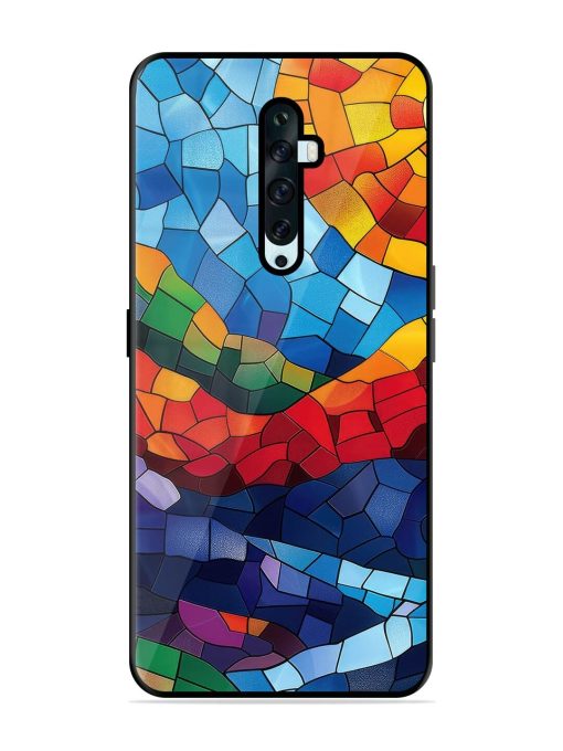 Mosaic Sunset Glossy Soft Edge Case for Oppo Reno 2F Chachhi