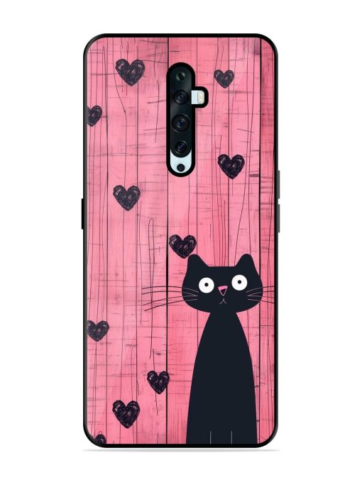 Feline Valentine'S Day Glossy Soft Edge Case for Oppo Reno 2F Chachhi