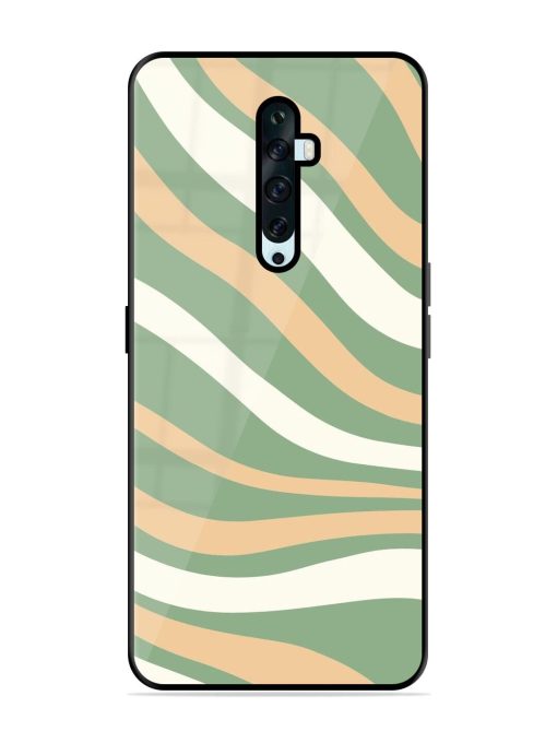 Wavy Pastel Paradise Glossy Soft Edge Case for Oppo Reno 2F Chachhi