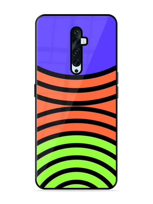 Psychedelic Stripe Symphony Glossy Soft Edge Case for Oppo Reno 2F