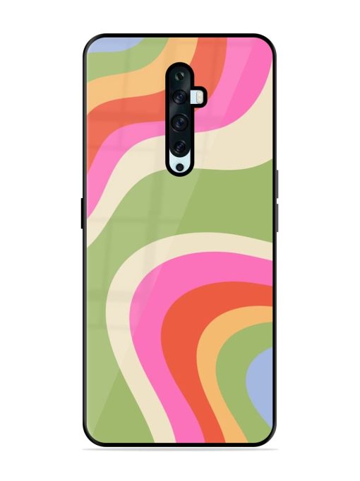 Wavy Rainbow Wonderland Glossy Soft Edge Case for Oppo Reno 2F Chachhi