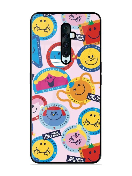 Whimsical Mr. Men & Little Miss Glossy Soft Edge Case for Oppo Reno 2F Chachhi