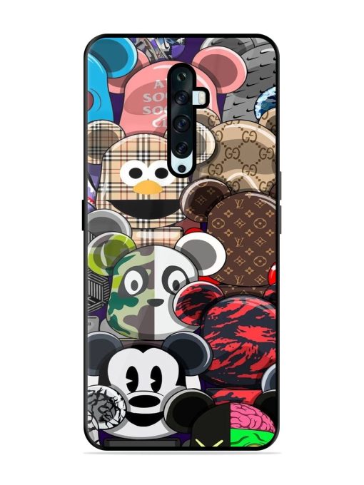 Streetwear Bearbrick Extravaganza Glossy Soft Edge Case for Oppo Reno 2F Chachhi