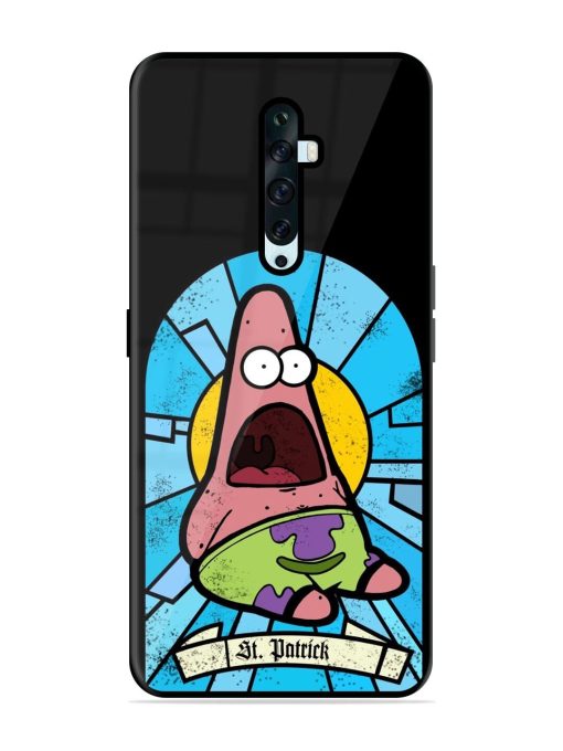 St. Patrick'S Day Stained Glass Patrick Star Glossy Soft Edge Case for Oppo Reno 2F Chachhi