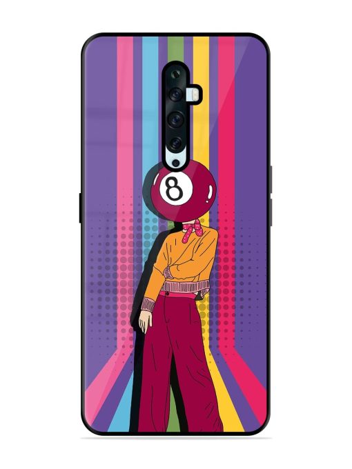 Eight Ball Fashionista Glossy Soft Edge Case for Oppo Reno 2F Chachhi