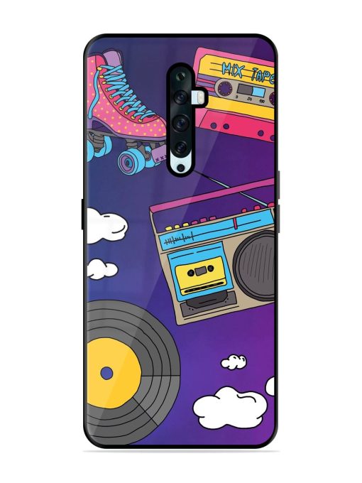 Retro Vibes Glossy Soft Edge Case for Oppo Reno 2F Chachhi