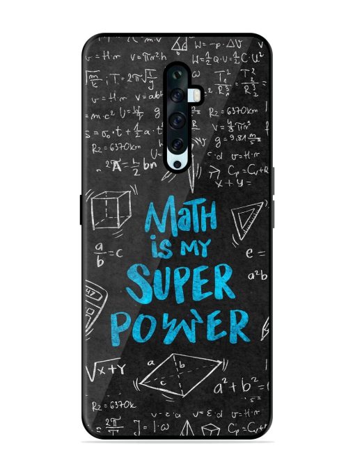 Math Magic Glossy Soft Edge Case for Oppo Reno 2Z Chachhi