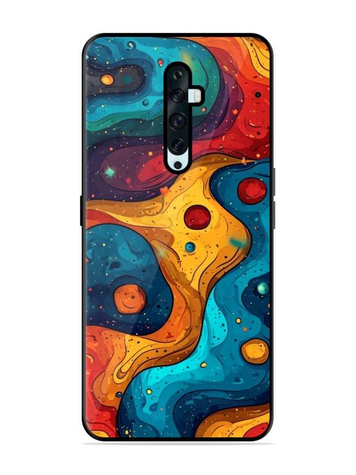 Cosmic Swirl Glossy Soft Edge Case for Oppo Reno 2Z Chachhi