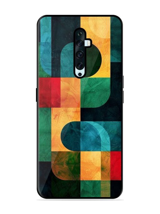 Geometric Harmony Glossy Soft Edge Case for Oppo Reno 2Z Chachhi