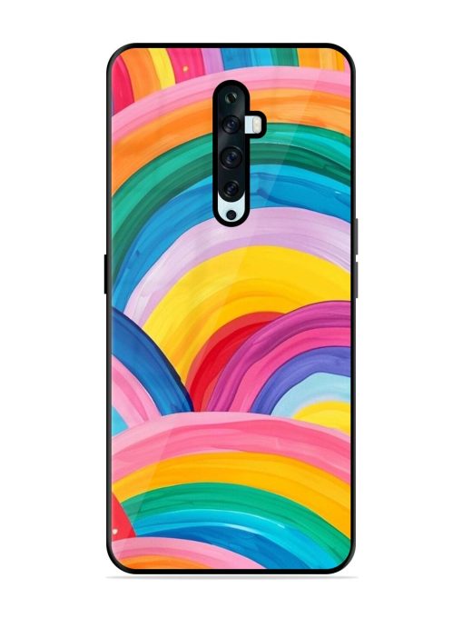 Rainbow Symphony Glossy Soft Edge Case for Oppo Reno 2Z Chachhi