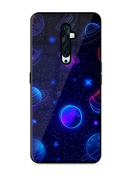 Neon Cosmos Glossy Soft Edge Case for Oppo Reno 2Z Chachhi