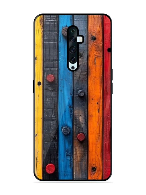 Rainbow Plank Glossy Soft Edge Case for Oppo Reno 2Z Chachhi