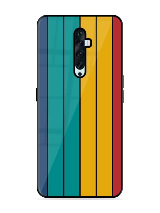 Retro Stripes Glossy Soft Edge Case for Oppo Reno 2Z Chachhi