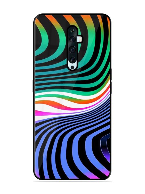 Psychedelic Waves Glossy Soft Edge Case for Oppo Reno 2Z Chachhi