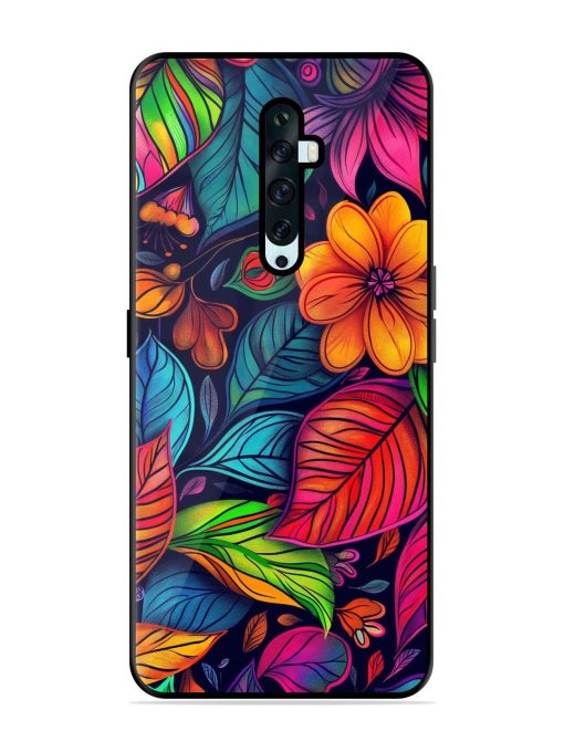 Rainbow Of Blooms Glossy Soft Edge Case for Oppo Reno 2Z Chachhi