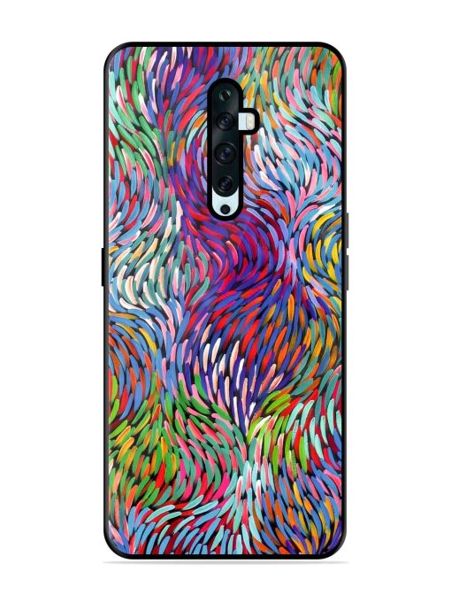 Vibrant Waves Glossy Soft Edge Case for Oppo Reno 2Z Chachhi