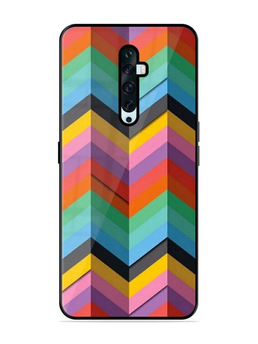 Colorful Zigzag Glossy Soft Edge Case for Oppo Reno 2Z Chachhi