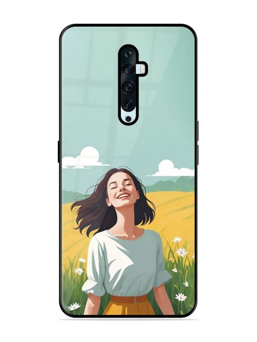 Girl Graffiti Glossy Soft Edge Case for Oppo Reno 2Z Chachhi