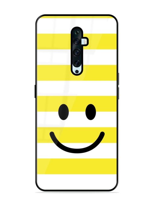 Smiling Stripes Glossy Soft Edge Case for Oppo Reno 2Z Chachhi