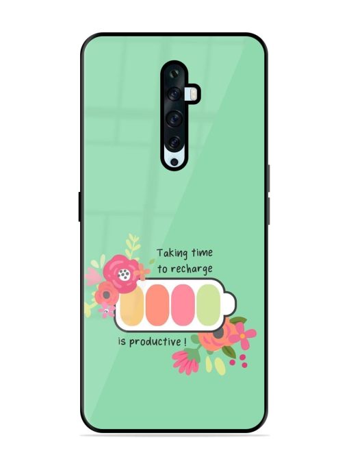 Recharge And Bloom Glossy Soft Edge Case for Oppo Reno 2Z Chachhi