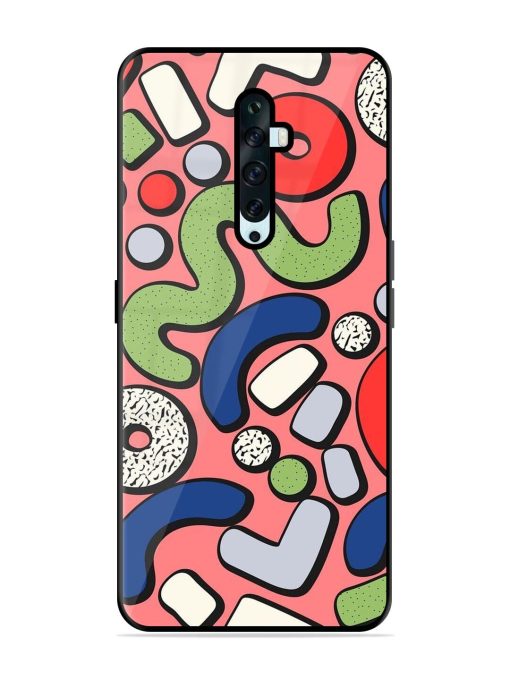 Groovy Geometric Shapes Glossy Soft Edge Case for Oppo Reno 2Z Chachhi