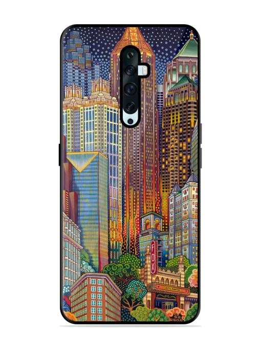 Neon Nightscape Glossy Soft Edge Case for Oppo Reno 2Z Chachhi