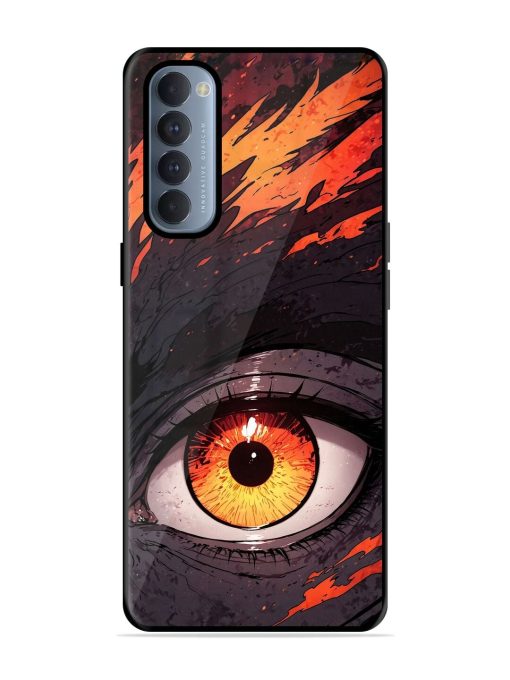 Inferno Gaze Glossy Soft Edge Case for Oppo Reno 4 Pro Chachhi