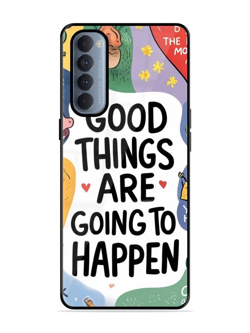 Uplifting Scribbles Glossy Soft Edge Case for Oppo Reno 4 Pro Chachhi