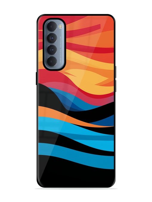 Blazing Currents Glossy Soft Edge Case for Oppo Reno 4 Pro Chachhi